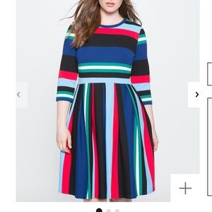 Eloquii Striped Knit Dress
